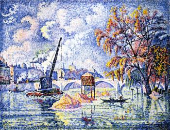 Reproductions of Paul Signac paintings, Flood at the Pont Royal Reproductions of Paul Signac paintings, Flood at the Pont Royal
